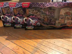 Pokemon TCG PALDEAN FATES Great Tusk Iron Treads Ex Premium Collection x3 bundle - Image 5