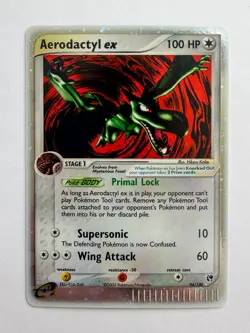 2004 Pokemon Aerodactyl ex 94/100 Sandstorm Holo Near Mint (E reader) - Image 1