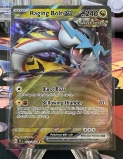 Raging Bolt ex 123/162 Sv05: Temporal Forces POKEMON + EXTRA FREE EX OR V OR IR! - Image 1
