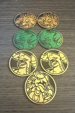 Lot of 7 Official Pokemon TCG Coins - Image 2