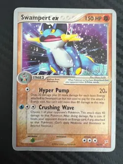 Pokemon TCG Swampert ex 2004 (Reed Weichler) 95/95 World Championship Decks DMG - Image 1