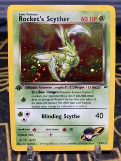 Rocket's Scyther 1st Edition Gym Heroes - 13/132 Holo - Pokemon TCG - Image 2