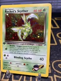 Rocket's Scyther 1st Edition Gym Heroes - 13/132 Holo - Pokemon TCG - Image 3