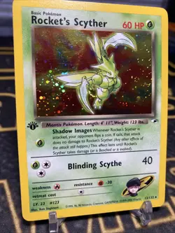 Rocket's Scyther 1st Edition Gym Heroes - 13/132 Holo - Pokemon TCG - Image 4