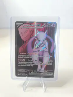 Pokemon TCG Team Rockets Mewtwo EX 213/182 Full Art Destined Rivals English NM - Image 1