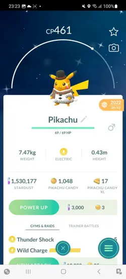 Pokemon Go Shiny Pikachu Christmas Costume 2022 - Image 1
