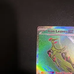 Pokemon TCG Iron Leaves EX Scarlet & Violet Temporal Forces 203/162 NM Condition - Image 2