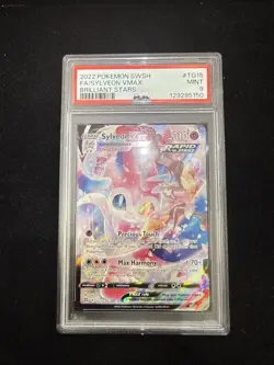 Pokemon Sylveon VMAX Brilliant Stars Trainer Gallery Full Art #TG15 PSA 9 - Image 2