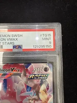 Pokemon Sylveon VMAX Brilliant Stars Trainer Gallery Full Art #TG15 PSA 9 - Image 3
