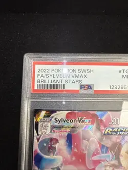 Pokemon Sylveon VMAX Brilliant Stars Trainer Gallery Full Art #TG15 PSA 9 - Image 4