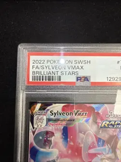 Pokemon Sylveon VMAX Brilliant Stars Trainer Gallery Full Art #TG15 PSA 9 - Image 5