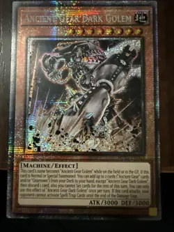 Yugioh Ancient Gear Dark Golem MP25-EN003 1st Edition Starlight Rare NM - Image 1