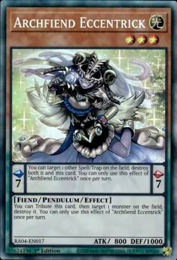 Archfiend Eccentrick - Collector's Rare 1st Edition RA04-EN017 - NM - YuGiOh - Image 1