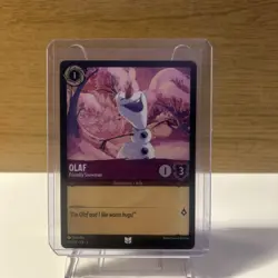 Disney Lorcana Demo Olaf Friendly Snowman Card - Rare - Image 1