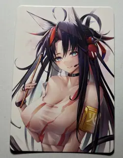 SEXY HEROINE WAIFU Blaze ARKNIGHTS ACG PREMIUM SWIRL HOLOFOIL CARD NM - Image 2