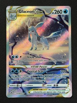 Pokemon Cards Glaceon VSTAR GG40/GG70 Crown Zenith Galarian Gallery Holo NM - Image 1