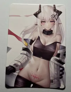 SEXY HEROINE WAIFU Mudrock ARKNIGHTS ACG PREMIUM SWIRL HOLOFOIL CARD NM - Image 2