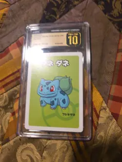 CGC 10 Pristine! Bulbasaur Old Maid 2019 Japanese Pokemon Card Slab - Image 2