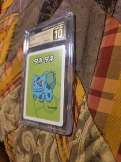 CGC 10 Pristine! Bulbasaur Old Maid 2019 Japanese Pokemon Card Slab - Image 3