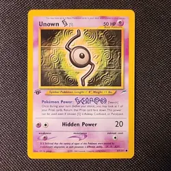 Unown S - 87/105 - 1st Edition Neo Destiny Set - Pokemon Card - NM - Image 1