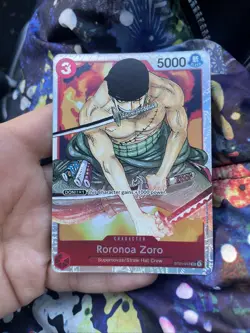 Roronoa Zoro Super Foil ST01-013 One Piece trading playing card onepiece - Image 1