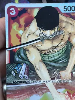 Roronoa Zoro Super Foil ST01-013 One Piece trading playing card onepiece - Image 2