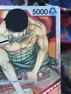 Roronoa Zoro Super Foil ST01-013 One Piece trading playing card onepiece - Image 3