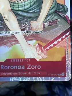 Roronoa Zoro Super Foil ST01-013 One Piece trading playing card onepiece - Image 4