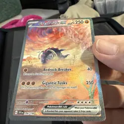 Great Tusk EX Pokemon Card (Scarlet & Violet Base Set, 246/198, NM) (T11) - Image 1