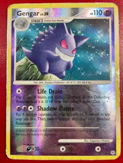 Gengar 27/130 Diamond and Pearl Reverse Holo Nice pokemon Card - Image 1