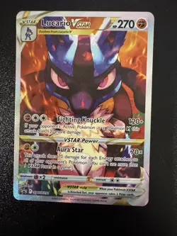 Lucario VSTAR SWSH291 SWSH: Sword & Shield Promo Cards Holo NM - Image 3