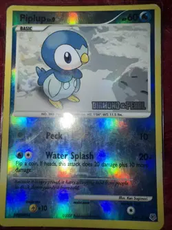 Piplup 93/130 Cosmos Holo Diamond and Pearl Pokemon TCG Card - Image 1