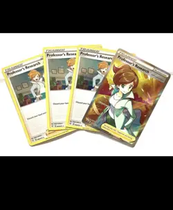 Professor's Research SWSH152 Professor Juniper Promo Card & 3 Holo Cards SEALED - Image 1