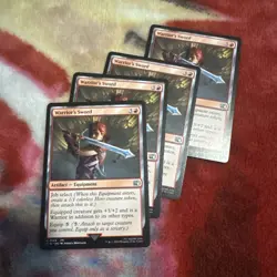 Magic The Gathering - 4x Warrior’s Sword - FIN - NM - Image 1