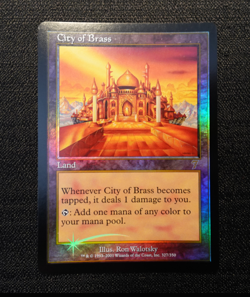 MTG City of Brass 7th Edition FOIL Magic The Gathering NM - Image 1