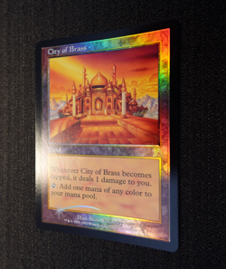 MTG City of Brass 7th Edition FOIL Magic The Gathering NM - Image 3
