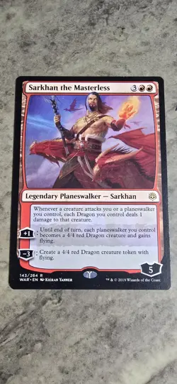 Sarkhan the Masterless War of the Spark Regular Legendary Planeswalker MTG NM - Image 1