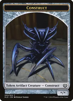 1x MTG - Construct Token #03 (x/x - Metallurgic Summon+) - Kaladesh KLD - Image 1