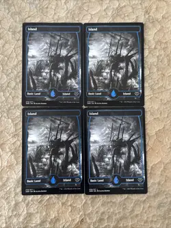MTG *4 Island Basic Land Full Art 270/277* (NM) Crimson Vow Magic Gathering - Image 1