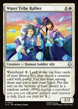 x4 Water Tribe Rallier - Foil U MTG Avatar: The Last Airbender M/NM, English - Image 1