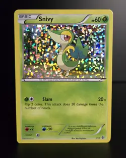 Pokemon TCG - SNIVY - 1/12 - HOLO - PROMO - MCDONALD'S COLLECTION (2011) - MP/LP - Image 1