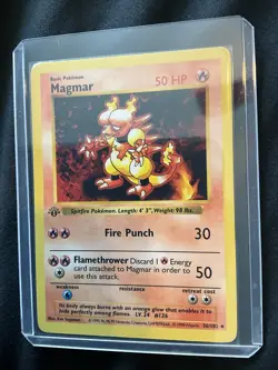 Pokemon TCG First Edition Magmar 036/102 Base Set (Shadowless) Regular - Image 3