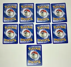Grimer First 1st Edition Lot Of 9 Pokemon Vintage TCG Fossil 48/62 LP - Image 2