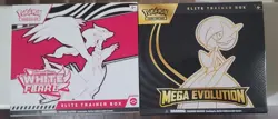 Pokemon TCG White Flare and Mega ETB Factory Sealed - Image 1