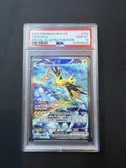 Pokemon Zapdos ex 151 MEW EN Special Illustration Rare #202 PSA 10 Gem Mint - Image 1