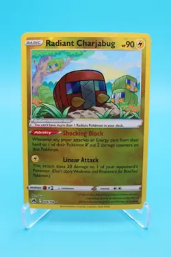 Pokemon TCG 2023 Radiant Charjabug 051/159 Crown Zenith Holo NM - Image 1