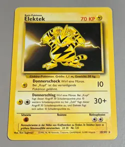 Elektek # 20/102 Rare Basis Set 1999 Pokemon DE Gebraucht Very Good Vintage - Image 1