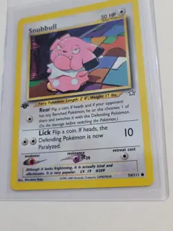 Snubbull - Pokemon Neo Genesis First 1st Edition #74 - Common - Image 1