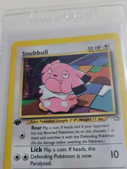 Snubbull - Pokemon Neo Genesis First 1st Edition #74 - Common - Image 3