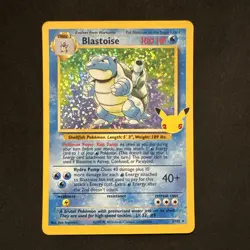 Blastoise 2/102 Celebrations: Classic Collection Holo Pokemon - Image 1